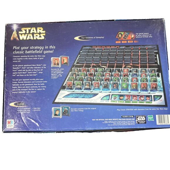 Stratego Star Wars The Galactic Battlefield Strategy Game 2002 Complete - Picture 2 of 5